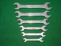 BRITOOL METRIC OPEN END SPANNER SET 6J SERIES 9 to 19mm