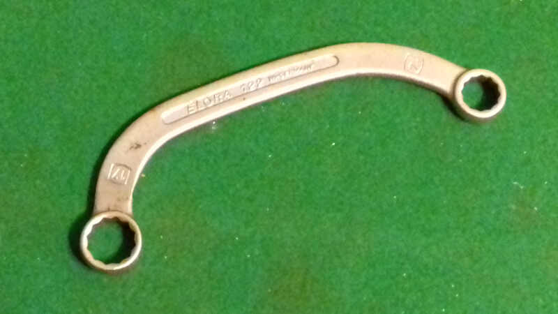 ELORA METRIC HALF MOON RING SPANNER 14 X 17MM NOS - Click Image to Close