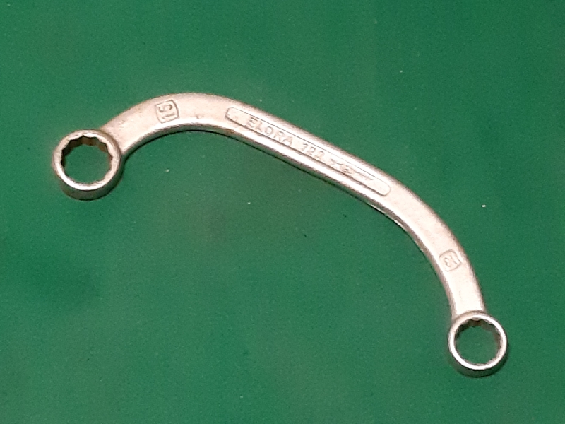 ELORA METRIC HALF MOON RING SPANNER 13 X 15MM - Click Image to Close