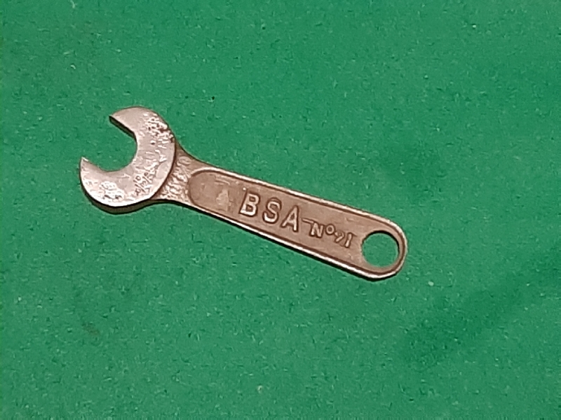 VINTAGE BSA TOOLKIT SINGLE END SPANNER No21 - Click Image to Close