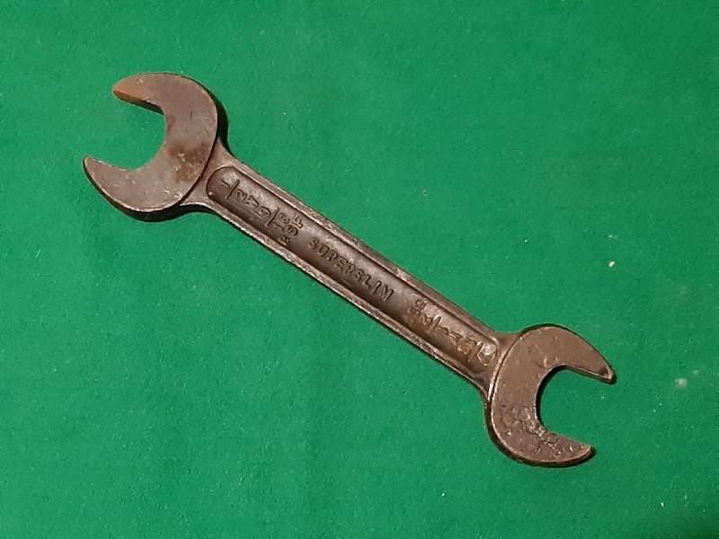 TW SHORT TYPE WHITWORTH SPANNER FOR AUSTIN HEALEY TOOLKIT 2h83 - Click Image to Close