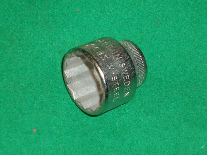 BAHCO SWEDEN 3/8 INCH DRIVE WHITWORTH SOCKET 1/2W NOS - Click Image to Close