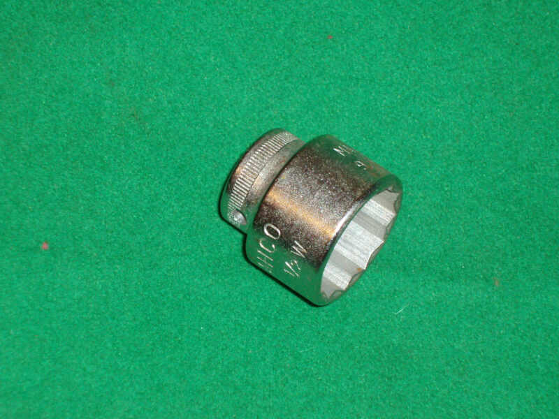 BAHCO SWEDEN 3/8 INCH DRIVE WHITWORTH SOCKET 7/16W NOS - Click Image to Close