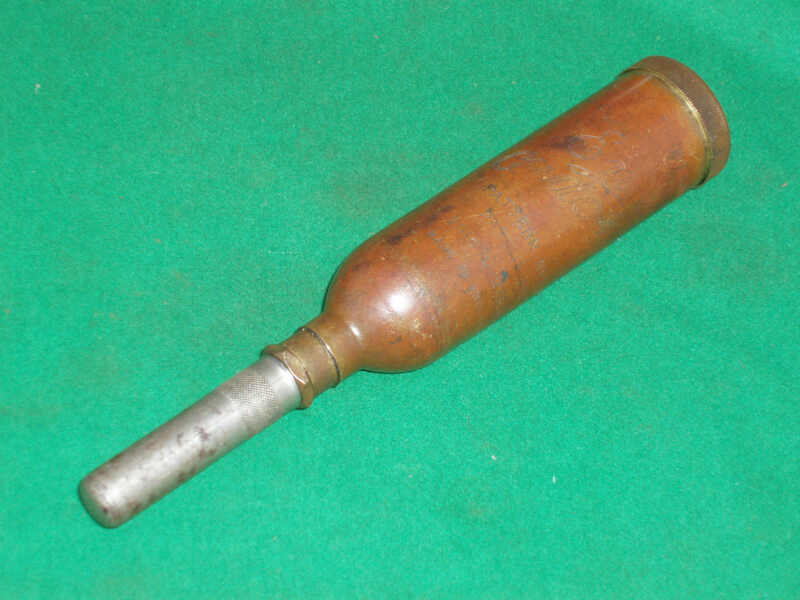 VINTAGE ENOTS NUMBER 1A BRASS GREASE GUN - Click Image to Close