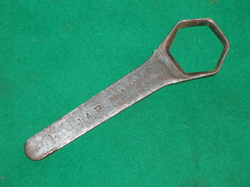 VINTAGE J.A.P TOOLKIT SINGLE END RING SPANNER - Click Image to Close