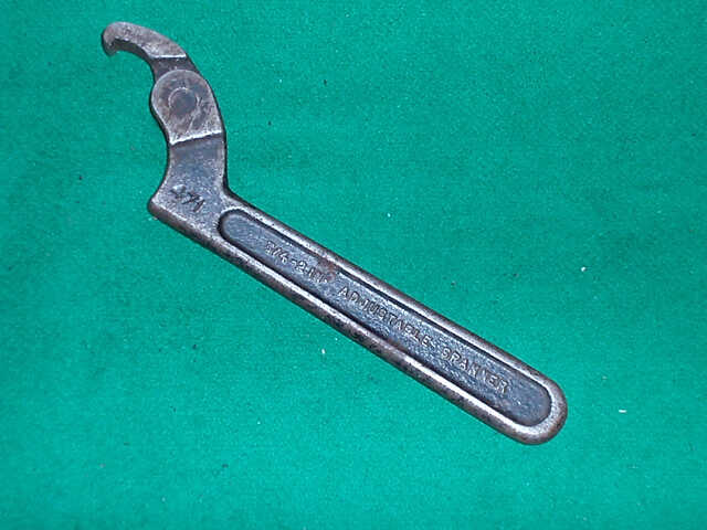 WILLIAMS USA ADJUSTABLE HOOK / C SPANNER / WRENCH 471 3/4 - 2IN - Click Image to Close