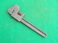 MADE IN ENGLAND 7 INCH F TYPE ADJUSTABLE SPANNER / WRENCH VGC MADE IN ENGLAND 7 INCH F TYPE ADJUSTABLE SPANNER / WRENCH VGC