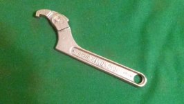 KING DICK ADJUSTABLE 8 INCH "C" SPANNER HOOK WRENCH KING DICK ADJUSTABLE 8 INCH "C" SPANNER HOOK WRENCH
