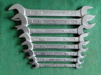 ELORA GERMANY AF SIZE OPEN END SPANNER SET 1/4 - 7/8 INCH VGC ELORA GERMANY AF SIZE OPEN END SPANNER SET 1/4 - 7/8 INCH VGC