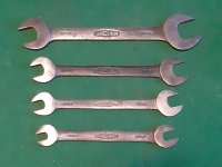 A SET OF CLASSIC GARRINGTON JAGUAR TOOL KIT SPANNERS A SET OF CLASSIC GARRINGTON JAGUAR TOOL KIT SPANNERS