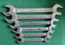 GARRINGTONS RED DIAMOND WHITWORTH SPANNER SET 1/8 TO 1/2W GARRINGTONS RED DIAMOND WHITWORTH SPANNER SET 1/8 TO 1/2W