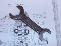 ARIEL M A G ENGINE TOOLKIT SPANNER G1 / 37 RARE ARIEL M A G ENGINE TOOLKIT SPANNER G1 / 37 RARE