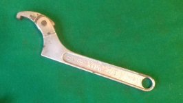 KING DICK ADJUSTABLE 11 INCH "C" SPANNER HOOK WRENCH