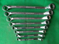 GORDON DEEP TYPE AF SIZE RING SPANNER SET 3/8 X 1 INCH AF VGC GORDON DEEP TYPE AF SIZE RING SPANNER SET 3/8 X 1 INCH AF VGC