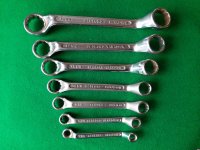 BEDFORD METRIC SHORT TYPE RING SPANNER SET 6MM TO 19MM BEDFORD METRIC SHORT TYPE RING SPANNER SET 6MM TO 19MM