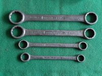 GORDON FLAT TYPE WHITWORTH RING SPANNERS SET 1/8 TO 1/2W GORDON FLAT TYPE WHITWORTH RING SPANNERS SET 1/8 TO 1/2W