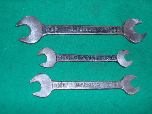 EARLY AUSTIN HEALEY TW SUPERSLIM SPANNER SET - Click Image to Close